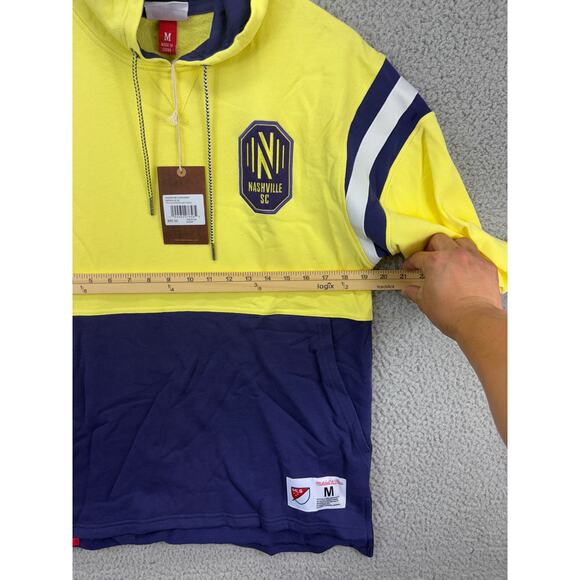 Mitchell & Ness x Nashville Soccer Club SC Short Sleeve Hoodie Mens Medium NEW M - Picture 8 of 8